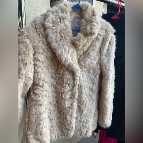 Veste Zara Trafaluc Bicolore Vert/noir En Simili Cuir - Taille XS - Occasion Très Bon état